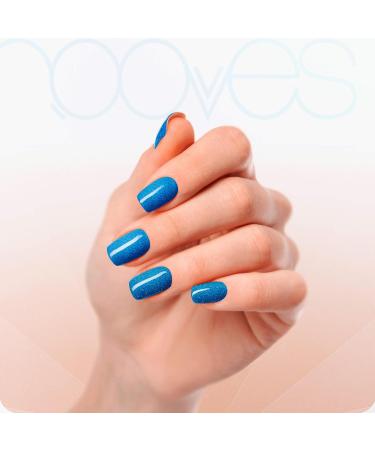 NOOVES NOOVES - 20 Pieces Glitter Gel Nail Polish + UV/LED Curing Lamp Premium Semi-Cured Gel Nails Gel Stickers with 1 Nail File - Buy Online on GoSupps.com