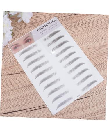 FRCOLOR 2pcs 3d Eyebrow Stickers Waterproof Stickers Makeup Tools Eyebrow Makeup Kit Woman Make up Stencil - Buy Online on GoSupps.com