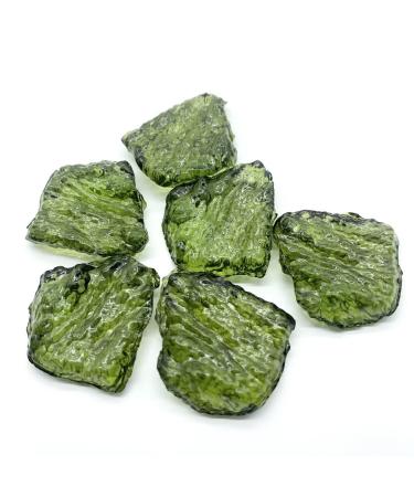 Natural Moldavite Piece with Holes Carved Handmade Home OrnamentsDecoration Stones Can be Used for JZIGTDEM