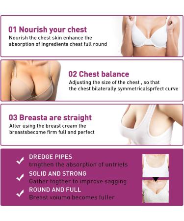 Shaping Firming Moisturizing Cream with Portable Chest Massage Lifts & Shapes Bust for Symmetrical Chest 20g - Buy Online on GoSupps.com
