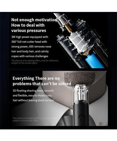 Nose Hair Trimmer for Men 2024 | Professional USB Rechargeable Painless & Waterproof 360 Blade - Perfect for Sideburns Eyebrows Nose & Ear Hair - Black - Buy Online on GoSupps.com