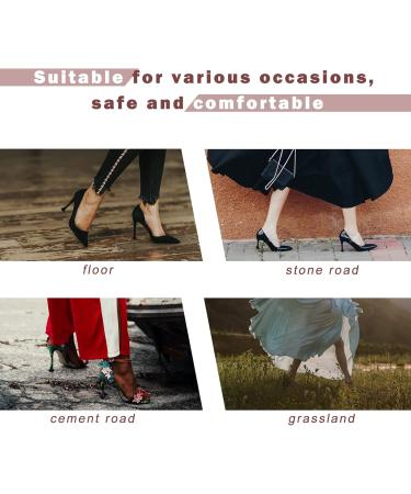 SooGree High Heel Cap Protectors - 6 Pairs Heart Shaped | Anti-Slip & Protects High Heel Shoes from Bricks - Women's Heel Repair Caps - Buy Online on GoSupps.com