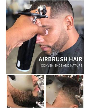 I.E.E. Rechargeable Portable Makeup Airbrush Set - Mini Compressor for Tattoo, Nail Art, Face Paint - Black + Silver - Buy Online on GoSupps.com