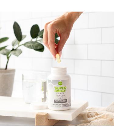 SFH Super Omega 3 Fish Oil Capsules Highly Concentrated 2000mg Omega 3 | Sustainably Sourced Alaskan Pollock Fish Oil for Heart Joint Brain Health (Capsule 90ct) 90 Count (Pack of 1) - Buy Online on GoSupps.com