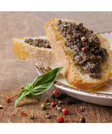 Valnerina Tartufi Black Truffle Pat Tartufata Sauce with Mushrooms, Truffles, Black Olives 90g Jar - Buy Online on GoSupps.com