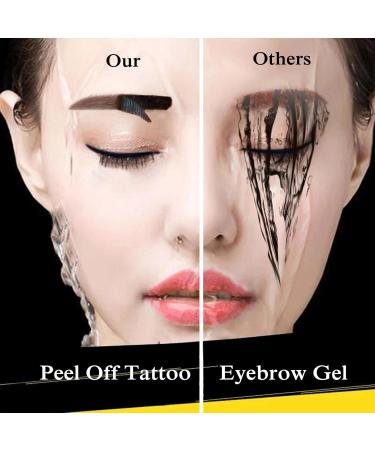 Peel Off Tattoo Eyebrow Gel 3 Colors makeup eyebrow gel waterproof tint 3D Brows Eyebrow Styling Gel Sweat-Proof Liquid Brows Styling Long Lasting Quick Dry No Smudge Suitable for all brow shapes - Buy Online on GoSupps.com