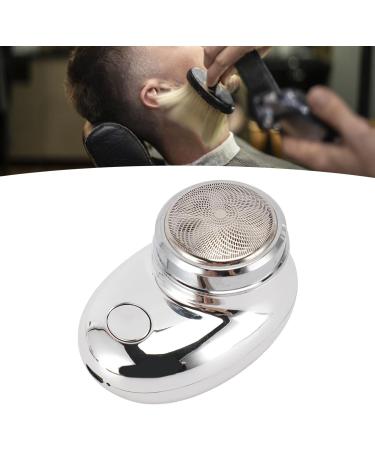 Handheld Beard Trimmer Electric Beard Trimmer Smoothing Cut USB Rechargeable Stainless Steel (Electroplate Silver) - Buy Online on GoSupps.com