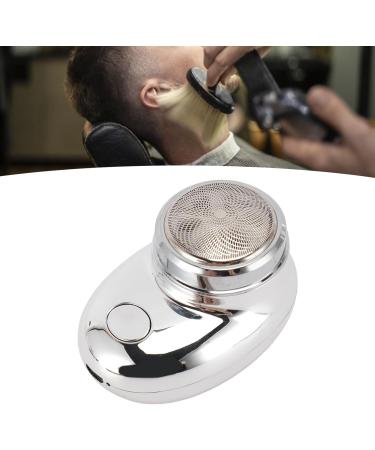 Portable Electric Beard Clipper - USB Rechargeable Stainless Steel Trimmer for Travel - Powerful & Stylish Electroplate Silver - Buy Online on GoSupps.com