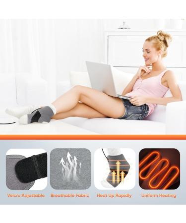 Aroma Season Ankle Heating Pad - Heated Ankle Wrap for Sports Injury Relief | 5 Heat & 6 Timer Settings | Warm Compress for Ankle Sprains Recovery - Buy Online on GoSupps.com