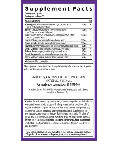 New Chapter Zyflamend 180 Mini Softgels - Natural Inflammation Support - Buy Online on GoSupps.com