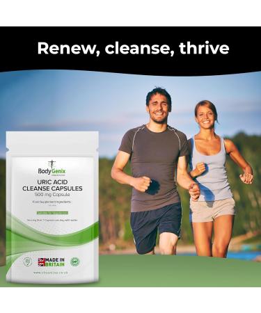 Bodygenix Uric Acid Cleanse Capsules - Made in the UK - Kidney Support - 30 Capsules - Buy Online on GoSupps.com