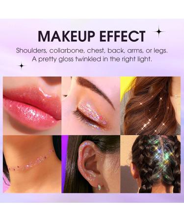 Highlighter Makeup Fast Dry Shining Women Eye Eyeshadow Portable Body Cosmetics for Role Stages Concerts Liquid Eye Eyeshadow for Beginners Dressers Shzons 03 - Buy Online on GoSupps.com