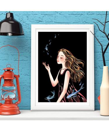 Scratch Art Rainbow Painting Paper - DIY City Crafts for Women, Engraving Art for Kids & Adults - Easter & Christmas Birthday Gift Set - 8 Sheets - Fireworks & Girls - Buy Online on GoSupps.com