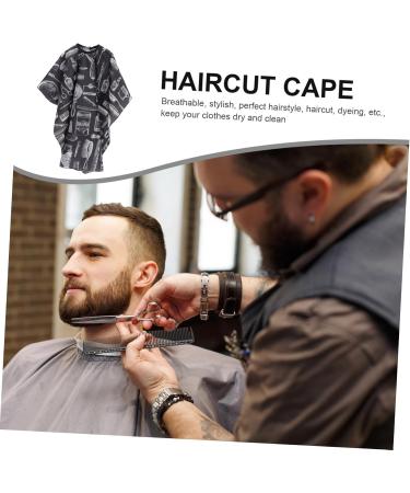 VINTORKY Barber Apron Beard Pattern Barber Gown Lipgloss Organizers Twisted Braid Afro Wig Hair Topper Bangs Salon Hair Cape Hair Styling Waterproof Hairdressing Cape Hair Dye Haircut Cape - Buy Online on GoSupps.com