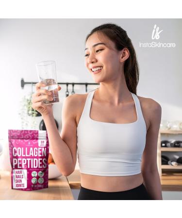 Collagen Peptides Powder for Women Hydrolyzed Collagen Protein Types I and III Non-GMO Grass-Fed Gluten-Free Kosher and Pareve Unflavored Easy to Mix Drink Healthy Hair Skin Joints Nails 10Oz (300g) 30 Servings (Pack of 1) - Buy Online on GoSupps.com