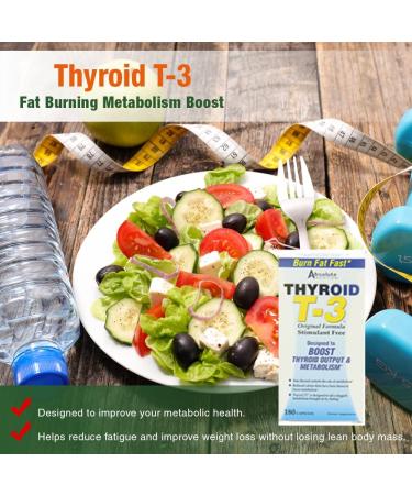 Absolute Nutrition Thyroid T-3 Radical Metabolic Booster - 180 Capsules for Enhanced Metabolism - Buy Online on GoSupps.com