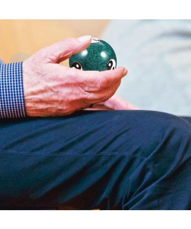 Feng Shui Baoding Balls - 2 Piece Chinese Health Balls for Hand Therapy & Stress Relief Metal Meditation Balls with Yang Pattern Green Hand Massage Balls - Buy Online on GoSupps.com