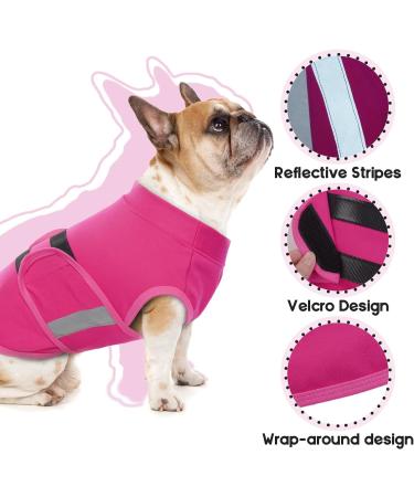 Hjumarayan Stretchy Dog Jacket - Lightweight Reflective Large Dog Coat (Red, Size L) - Buy Online on GoSupps.com