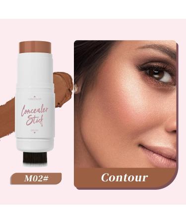 CHAKAE 2 in 1 Makeup Sticks Double Head Contour Stick Multifunctional Contour Stick Highlighter Bronzer Stick for Makeup - Buy Online on GoSupps.com