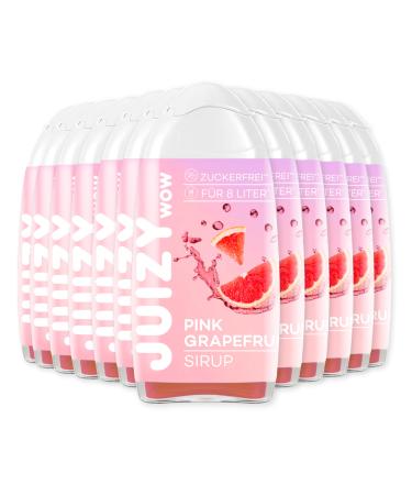 Juizy WoW syrup sugar -free |12 x 65ml pink grapefruit taste - 144l natural beverage syrup |Zero calories |Vegan 12er bundle |Beverage concentrate finished drink |More Juice - Less Calories Pink Grapefruit 12 x 65 ml