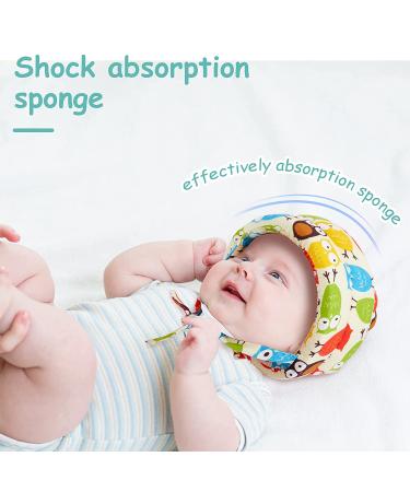 Baby Toddler Safety Helmet Set with Knee Pads and Socks - Soccer Owl Design - Buy Online on GoSupps.com
