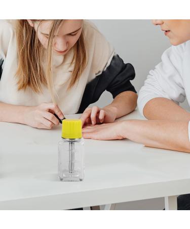 PATKAW Clear Pump Dispenser Bottle - 6oz Multi-function Press Type Bottle with Metal Flip Cover - Liquid Pressing Bottle Nail Polish Remover Dispenser Refillable Bottle - Buy Online on GoSupps.com