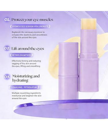 KTouler 3Pcs Eye Balm Stick | Moisture Under Eye Brightener Balm Stick | Hydrating Stick & Multi-Purpose Smooths Cream Wrinkles-Restore and Hydrate - Vegan Skincare - Buy Online on GoSupps.com