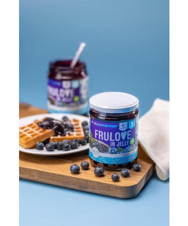 All-Nutrition Frulove Jelly Blueberry - Sugar-Free Jam | 80% Low-Calorie Fruit Spread | Vegan 500g - Buy Online on GoSupps.com