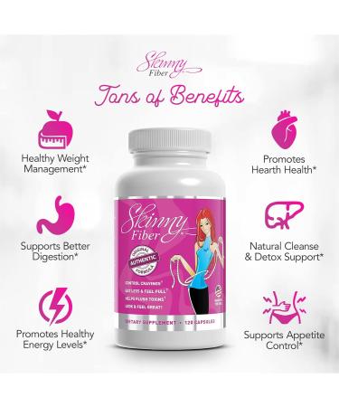 Skinny Fiber Caralluma Fimbriata Diet Pills for Women - Natural Appetite Suppressant and Weight Management - 120 Capsules - Buy Online on GoSupps.com
