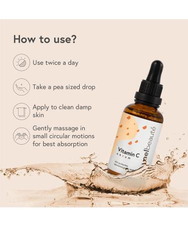 Yael Beaut Vitamin C Serum with Hyaluronic Acid Made in the UK Vegan 99% Natural Suitable for Derma Roller Anti Aging & Anti-wrinkles Facial Brightening Face and Skin Care Vegan 50ml - Buy Online on GoSupps.com