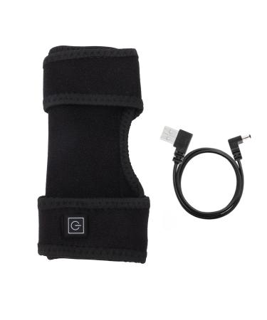 Yinhing Heated Elbow Brace USB Carbon Fiber Material Moxibustion Heat Elbow Support Wrap for Discomfort Relief Black One Size Fits Most 1.2m Cable
