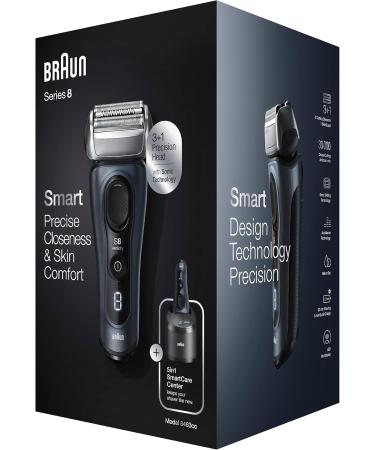 Braun Series 8 Razor for Men - 3+1 Shaving Head Sonic Technology Precision Trimmer Wet & Dry 8463cc - Perfect Gift for Him - Buy Online on GoSupps.com
