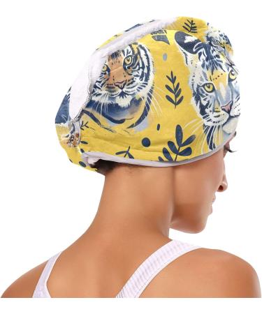 Buy Cute Animals Yellow Hair Towel 2 Pack - Super Absorbent Quick Dry Hair Turbans for Women & Girls - Buy Online on GoSupps.com