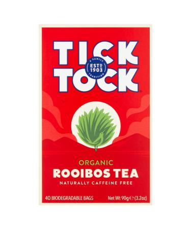 Tick Tock Teas Organic Original Rooibos Tea Bags - 40 Count (Pack of 1) - Buy Online on GoSupps.com