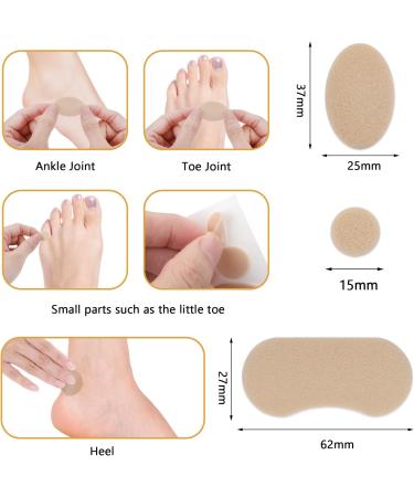6 Sheets Moleskin for Blisters - Adhesive Anti-Wear Padding for Feet & Heels | Blister Prevention Tape & Stickers - Buy Online on GoSupps.com