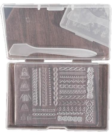 MCAORI 3D Nail Art Mold with Variety of Patterns Template Carving Sticker Stencil Tools Creative Stunning Nail Decorations - Buy Online on GoSupps.com