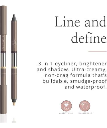 Studio Lift Long Wear Eyeliner 10ml High Pigmented & Smudge-Proof Eyeliner Pencil 3 in 1 Eye Pencil Highlighter & Shadow Best Eyeliner for Aged Skin - Buy Online on GoSupps.com