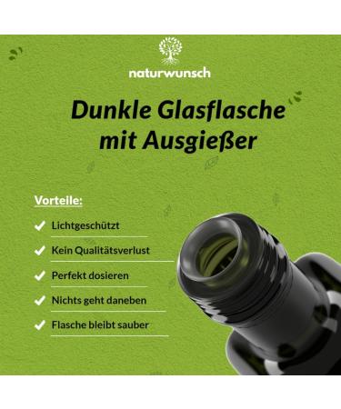 naturwunsch Nigella Oil 1000 ml Unfiltered Cold Pressed Freshly Made in Germany - Egyptian Nigella Sativa Seeds - Buy Online on GoSupps.com