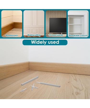 Seamless Nail 200 Pieces Double-Headed Nails Nail for Skirting Boards without Marks Invisible Safety Screws with Double Head Nails with 2 Nail-Specific Sleeve Tools - Buy Online on GoSupps.com