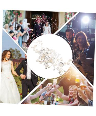 Ipetboom Bridal Comb Bridal Accessories Hair Accessory for Girls Clipper Grippers Flower Girl Hair Accessory Hair Combs for Wedding Tiara Hair Accessories Alloy Pearl Bride - Buy Online on GoSupps.com