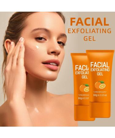 Orange Exfoliating Gel & Orange Enzymes Gel - Purifying Facial Scrub for Face/Body Deep Clean Pores & Moisturize Non-Abrasive Exfoliator for All Skin Types (2pc 2.12oz) 2pc 2 Fl Oz (Pack of 1) - Buy Online on GoSupps.com