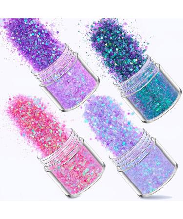 Yueming 12Pcs Glitter - Face & Body Glitter Nail Sequin Sparkle for Masquerade Makeup - Buy Online on GoSupps.com