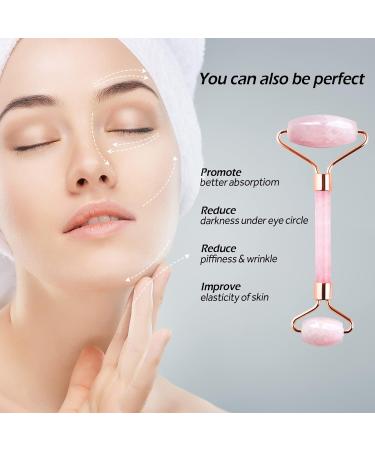 Geeric Gua Sha & Jade Roller Set - Natural Green Facial Massager for Fine Lines Edema & Eye Swelling Relief - Buy Online on GoSupps.com