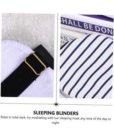 Angoily 2pcs Blackout Eye Mask Comfortable Sleep Eye Cover & Blindfold for Travel Meditation & Rest Cotton Linen Shading for Optimal Sleep - Buy Online on GoSupps.com