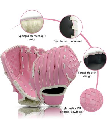 Buy 10.5 Inch Baseball Glove for Kids & Adults | Softball Glove - Left/Right Hand Throw Pink | Perfect for Training & Beginners - Buy Online on GoSupps.com