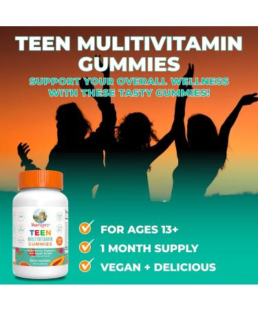 MaryRuth's Teen Multivitamin & Fiber Gummies Bundle | Essential Vitamins for Immune Support, Energy, Skin & Hair | Prebiotics for Gut Health - Buy Online on GoSupps.com
