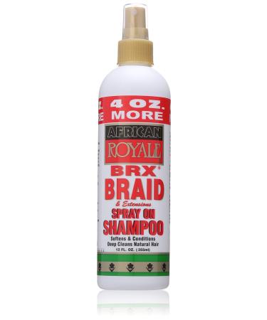 African Royale Brx Braid Spray On Shampoo  12 Fl Oz 12 Fl Oz (Pack of 1)