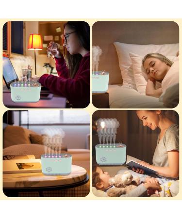 Essential Oil Diffuser & Cool Mist Humidifier | 700ml Music Sync Aromatherapy | Mint Green for Home Office & Living Room - Buy Online on GoSupps.com