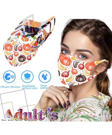 Yliquor 5pc Adult Halloween Mouth Mask for Protection Face and Nose Health Washable Earloop Mask Reusable Washable for Men Women Adults (5 PC C) - Buy Online on GoSupps.com