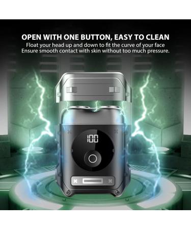 Electric Mini Beard Trimmer IPX6 Double Mesh 400mah Type C Interface Portable Rechargeable Beard Clipper Pocket Size Beard Trimmer - Buy Online on GoSupps.com